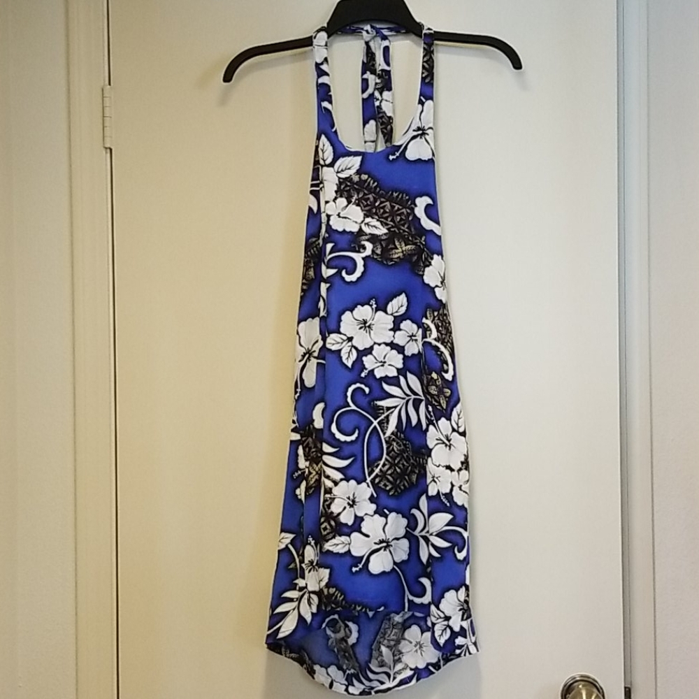 Royal Creations Sundress Blue and Black Size Small